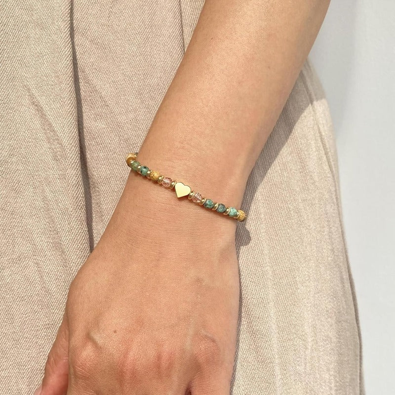Women's natural stone bracelet - the perfect gift to convey love and courage, is suitable for women, sisters and friends in daily Christmas, Thanksgiving holiday gift.