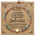 Women's natural stone bracelet - the perfect gift to convey love and courage, is suitable for women, sisters and friends in daily Christmas, Thanksgiving holiday gift.